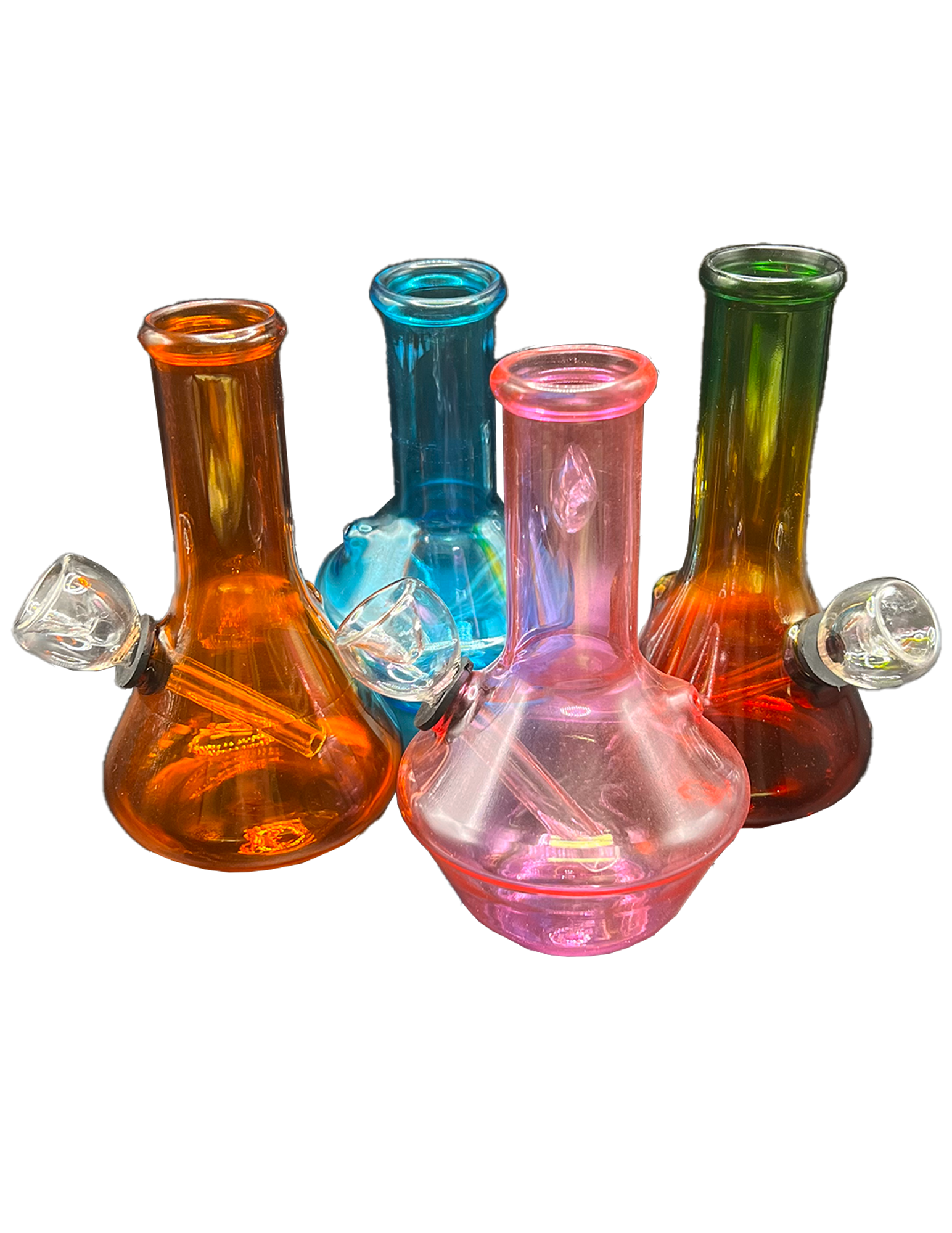 gl060-5-small-flask-glass-water-pipe-assorted-top-five-wholesale