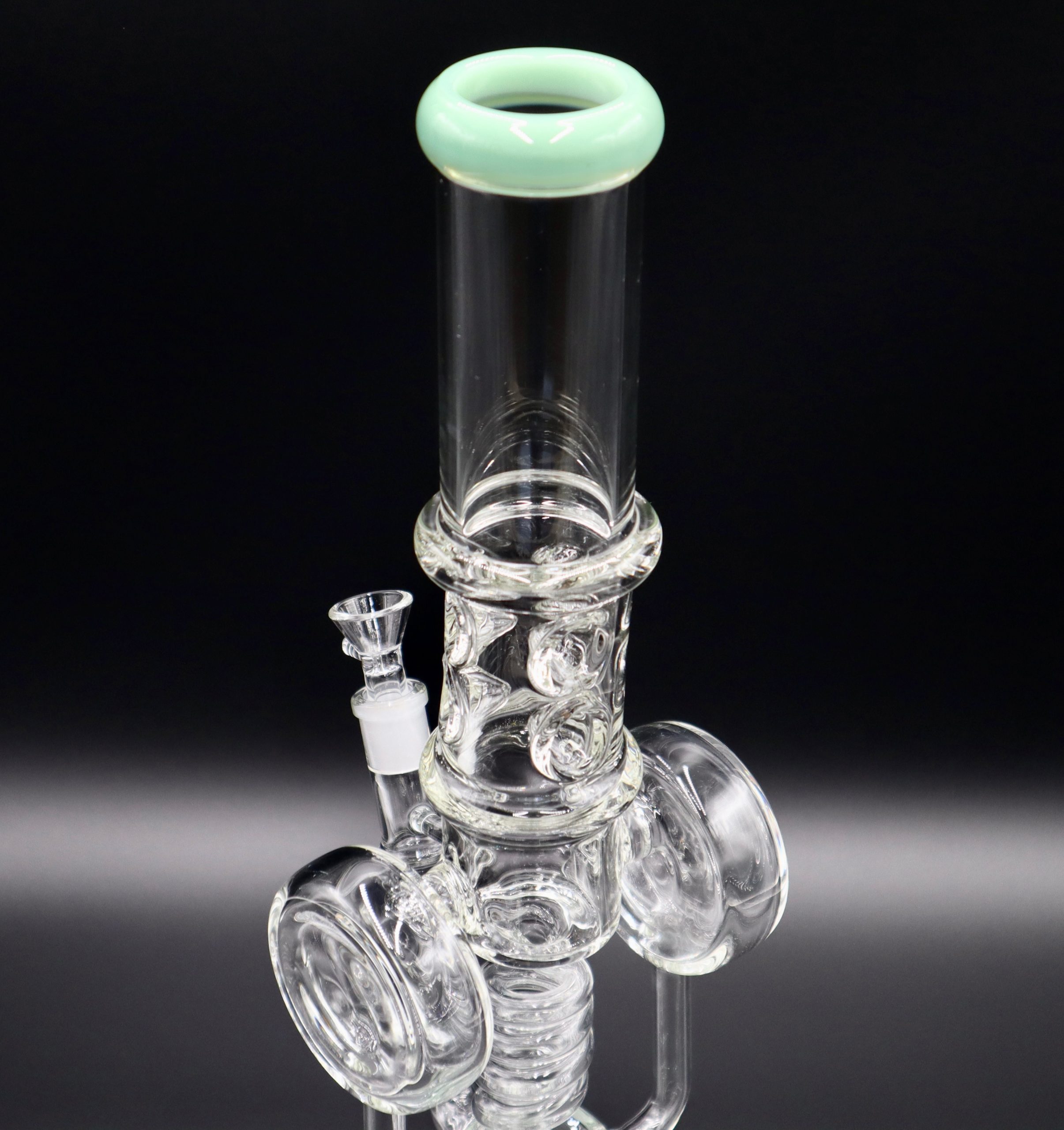 GL086 – 18″ Large Water Pipe – Swiss Neck Double Chamber Percolator  (Assorted)