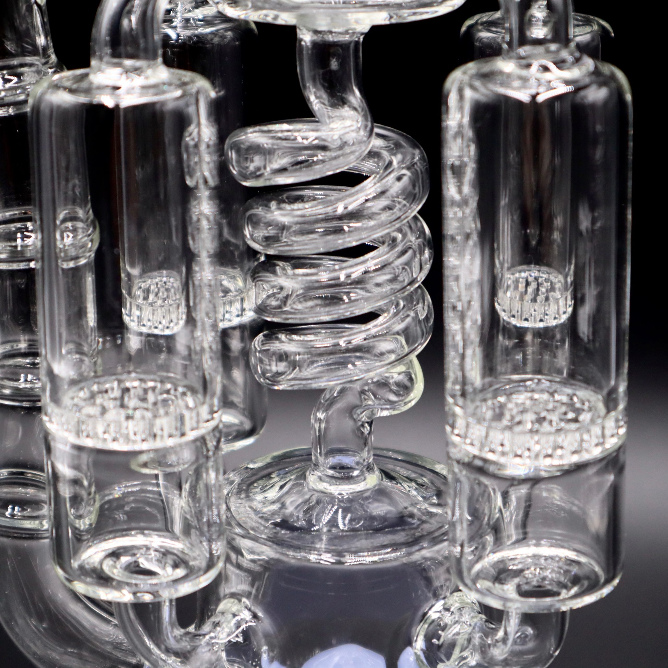 GL048 – 14″ Medium Water Pipe – Jellyfish Swiss Donut Percolator (Assorted)