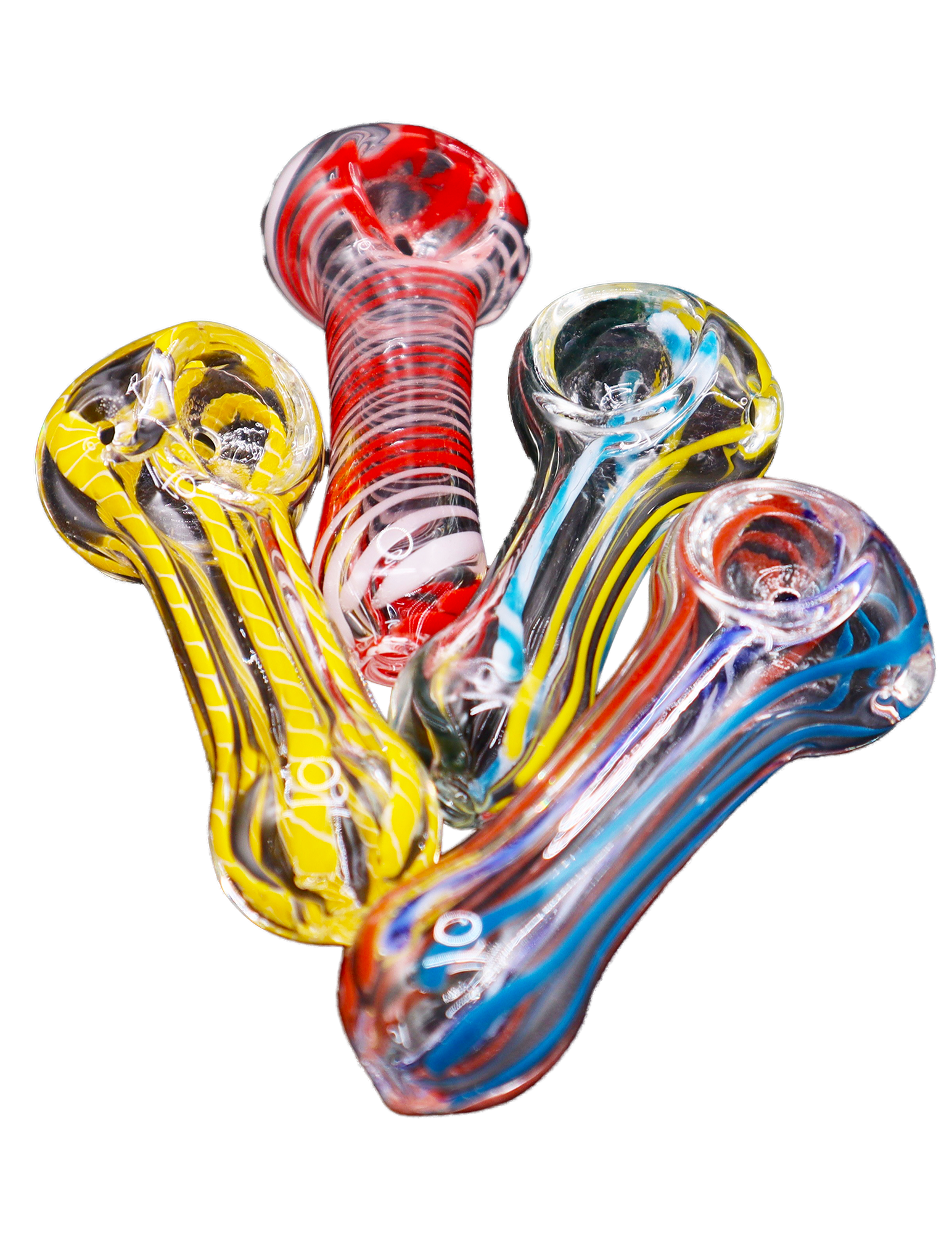 3.5 Cube Brick Glass Smoking Pipe Assorted Colors