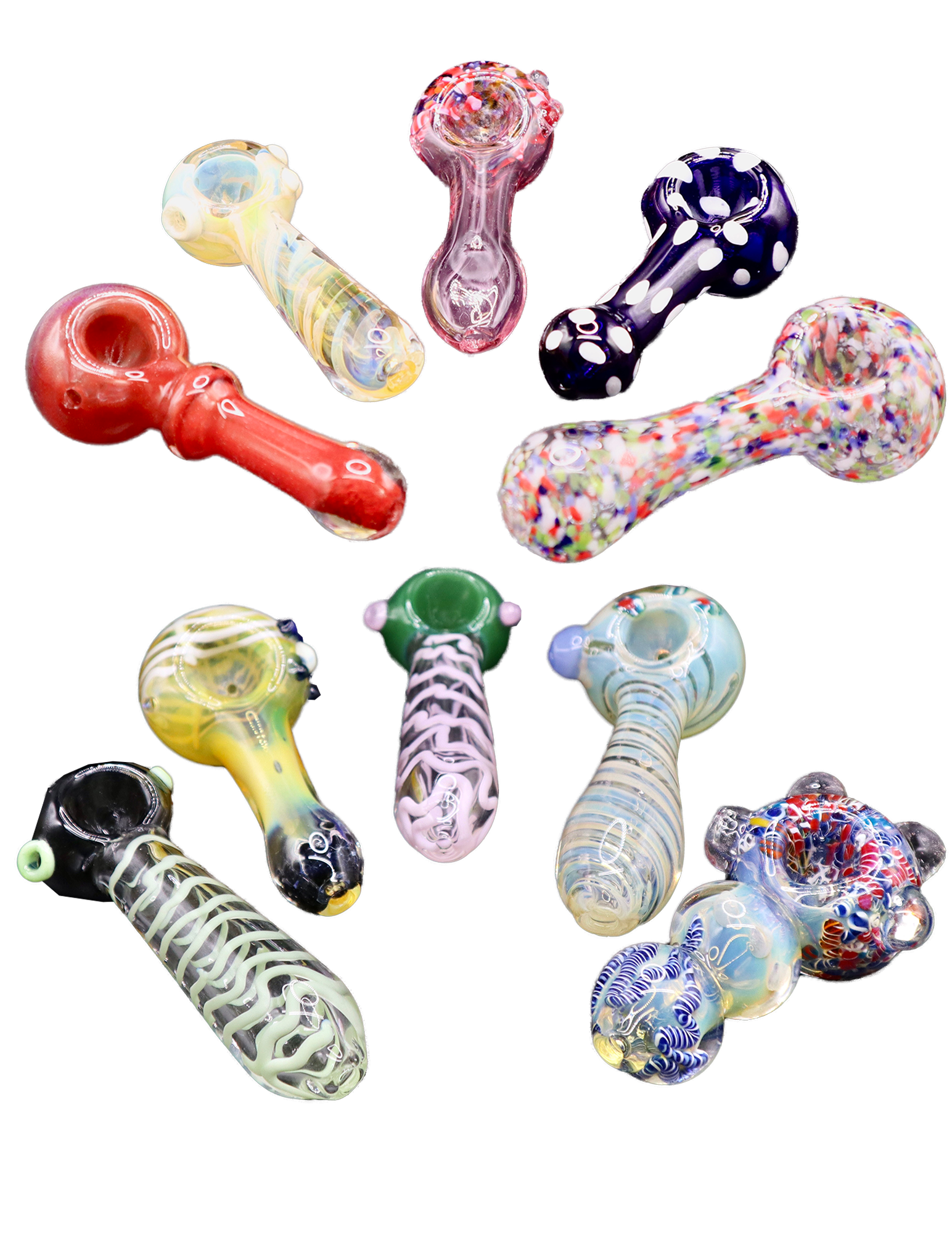 GP004 – 4″ Medium Glass Pipes (Assorted)