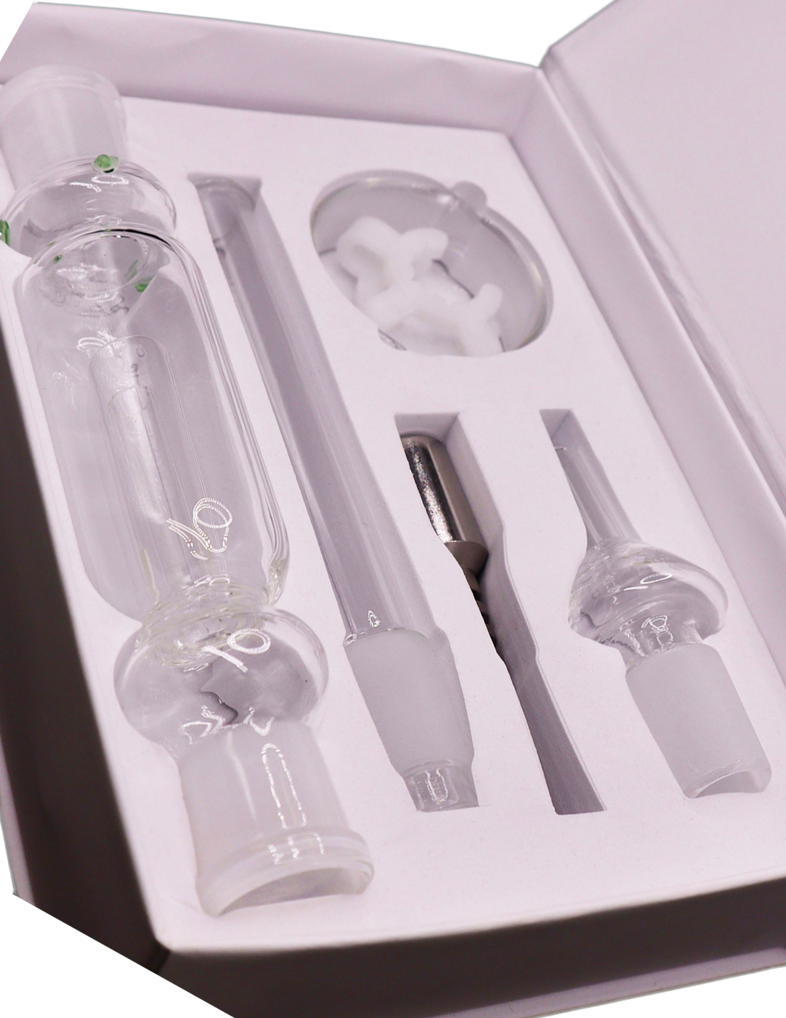 No Label Glass Nectar Collector Silicone Container and Quartz Dab Kit For  Sale