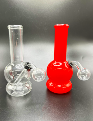 Solid Color Oil Burner Glass Water Pipe